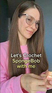 Make a SpongeBob Keychain with me #crochet #crafts #DIY