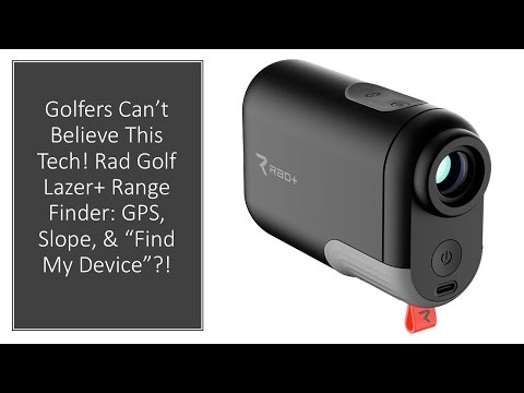 Golfers Can’t Believe This Tech! Rad Golf Lazer+ Range Finder: GPS, Slope, & “Find My Device”?!