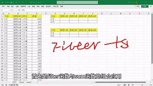 2种实际操作，彻底教会你sum、filter与sumifs多条件求和的区别