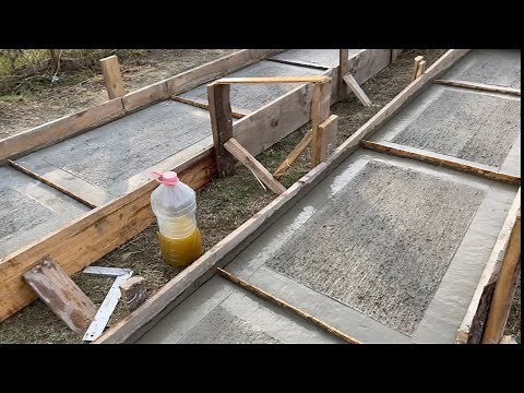 Beton, amprentat cu matura, amenajări, alee, curte , grădina