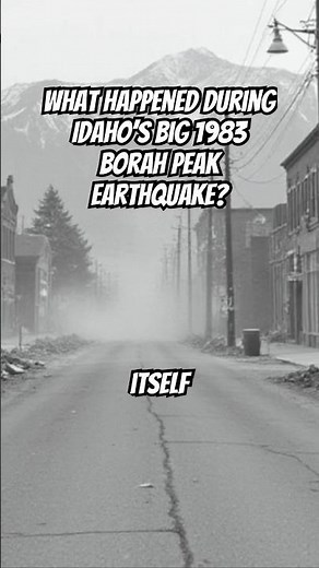 The Ground Literally Split Apart During Idaho's 1983 Earthquake #earthquake #geology #disaster