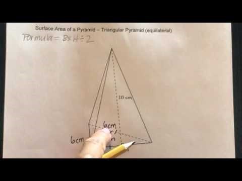 How to find the Surface Area of a Triangular Pyramid-Equilateral Triangle