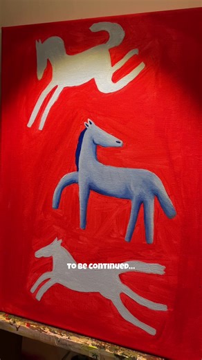 day eight of sketching every day, with another work in progress painting 🐞🫶🏻🥰 #acrylicart #motleymanatee #fypart #2026challenge