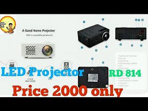 Mini LED Projector RD 814 Unboxing with Ashok //