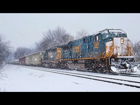 Railroad Operations in a Blizzard: How CSX Keeps Goods Moving in Extreme Winter Weather!