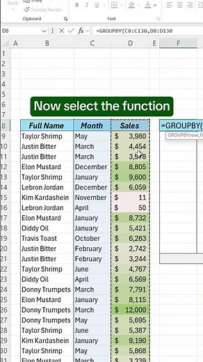 How to use Groupby in Excel! #excel #groupby #spreadsheet