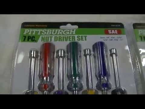 Harbor Freight - Pittsburgh 7 Piece Nut Driver Set (SAE & Metric) Review