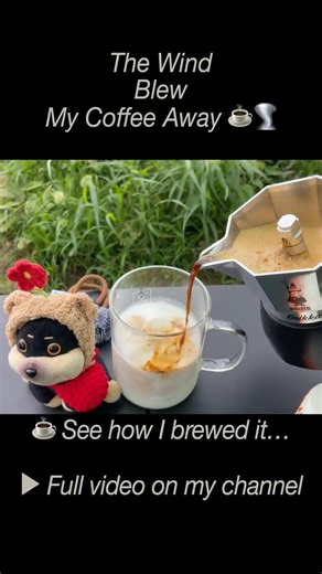 Brewing Coffee in Typhoon Winds ☕🌪️ | 台風前の強風コーヒー