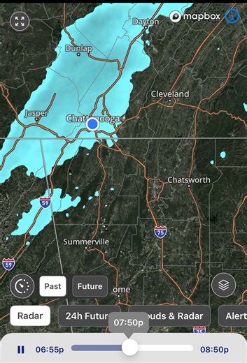 9pm radar update. Lights snow showers working their way through Chattanooga. Who’s excited?? David Karnes 3 | Local 3 Weather