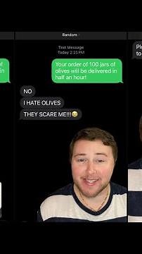 Texting Random Numbers!📱😂: I HATE OLIVES!!!🫒😋