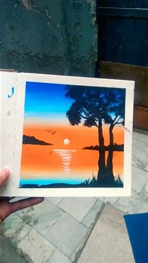 Easy drawing with water colour ✨😱 #colors #art #drawing #artmaterials #subscribe #shorts