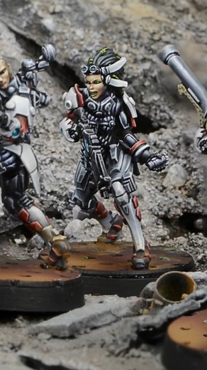 5.3K views · 125 reactions | Bakunin, the balance of extremes #fluff #sciencefiction #game #miniatures #infinitybakunin | Infinity the universe | Facebook