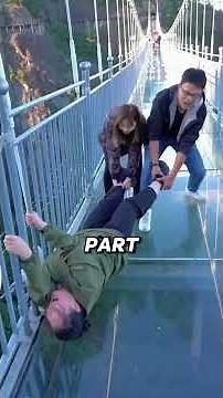 Glass bridge in china #travel #china #glassbridge #didyouknow #facts #mindblowingfacts