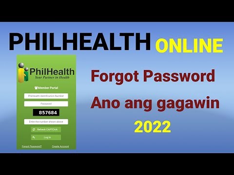 PhilHealth online forgot password how to reset