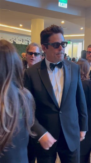 Benicio del Toro arriving at the 83rd Annual Golden Globes held at The Beverly Hilton on January 11, 2026 in Beverly Hills, California. The actor was nominated for Best Performance by a Male Actor in a Supporting Role in any Motion Picture for the incredible One Battle After Another. #beniciodeltoro #onebattleafteranother #paulthomasanderson #goldenglobes2026