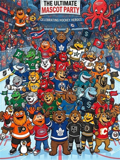 NHL Mascots Hockey Stickers for Car/laptop/tumbler - Etsy