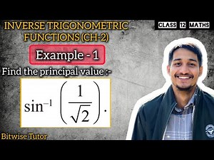 Inverse trigonometric functions example 1 | Example 1 chapter 2 class 12 maths