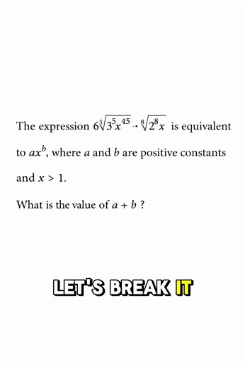 Don’t let this complicated math problem stump you! #sat #sattestprep #math #algebra #fyp