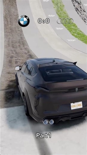 BMW X6 vs Audi Q8–melyik jut fel magasabbra a sárban?!🔥(Part 1) #beamng #beamngdrive #shorts #fyp