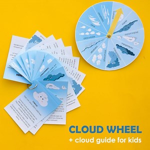 4.3K views · 39 reactions | This cloud wheel will help children to observe weather and learn to identify ten of the most common types of clouds! Template here ---> https://www.adventure-in-a-box.com/cloud-wheel-with-cloud-identification-guide-for-kids/ | Adventure in a Box | Facebook