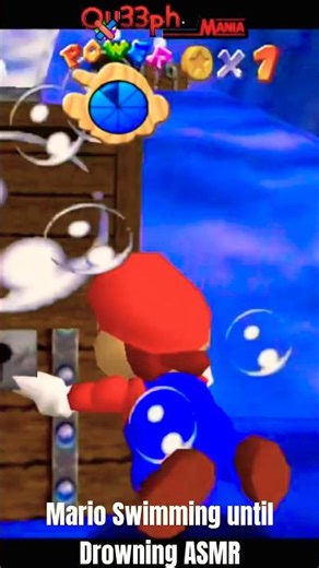 Super Mario 3D All-Stars 👨🏻🏊🏻💀 Mario Swimming until Drowning ASMR #supermario3dallstars #n64