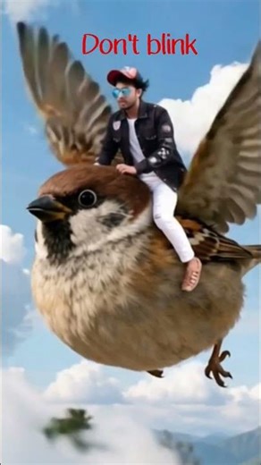 Man Flying on a Huge Bird – Unreal Sky Journey! #skyadventure