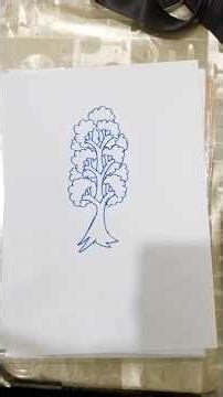 “A Tree Born From the Letter V — Where Creativity Meets Nature!” 🌍✨ #art #drawing #trending