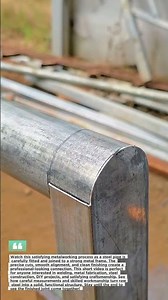 Satisfying Steel Pipe Joint Takes Shape Perfectly #Welding #Metalworking #Fabrication