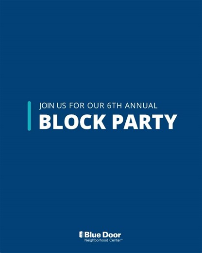 32 reactions | You're invited to celebrate our 6th Annual Block Party at Blue Door Neighborhood Center!  August 23  11AM - 3PM  Blue Door Neighborhood Center in Morgan Park, 11840 S Marshfield Ave, Chicago, IL | Blue Cross and Blue Shield of Illinois | Facebook