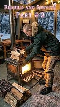 I Built a Cozy 3-Room Air Tent in a Heavy Snow Storm with My Dog!🐶 PT-2