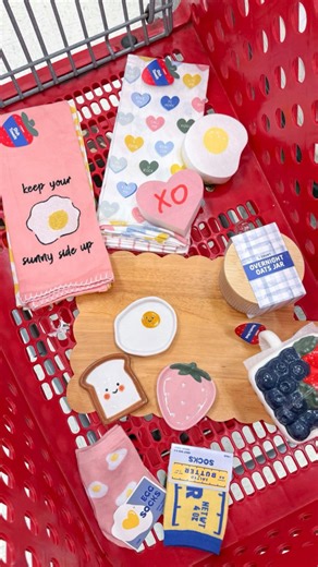 targettherapy 🎯 | Joanna Mitrut on Instagram: "New in Bullseye’s Playground 🍓🍳 This collection screams cheerful & I love all the little pieces - it’s the kind of finds that just make you want to smile! Everything is $1–$5 ✨ Comment HAPPY & I will send the links to you 🔗 Bullseye’s Playground, Target dollar spot, new at Target, Target finds, cheerful home decor, Target seasonal finds, affordable Target decor, Target kitchen finds, Target run, Target Valentine finds"