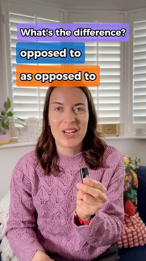 OPPOSED TO and AS OPPOSED TO - what’s the difference in English? 🇬🇧 #englishgrammar #english #learnenglish #speakenglish #grammar | English with Aga