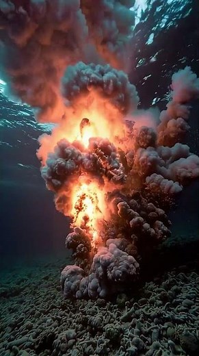 Underwater Volcano Eruption — Fish Scatter In PANIC! 🌋