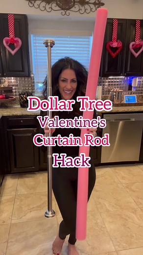 🌹Dollar Tree Curtain Rod Hack This has to be one of my favorite Valentine’s Day decorations and the best part…no glue! All you need is a curtain rod, foam noodle, flowers of choice and heart stems. #bethanyscasa #dollartree #dollartreediy #valentinesday #valentinesdiy #easydiys #holidayhomes #dollartreediys #dollartreedecor #curtainrod #curtainrodhack