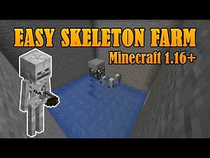 Easy Skeleton XP Farm - Minecraft 1.16+ Tutorial Java Edition