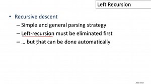 06-05- Left Recursion Part 2 (1m07s)