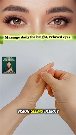 43K views · 711 reactions | If your eyes feel dry, sore, or blurry — massage these two points daily to ease strain and refresh your vision. With consistency, your eyes will feel clearer and more comfortable each day. Comment “Clear” if you’ll start today! #eyemassage #visioncare #acupressure #wellnesstips #dailypractice | healing2daily | Facebook