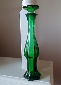 1970s Vintage Avon Emerald Green Bud Vase, Cologne Bottle, With Flower Stopper Lid. - Etsy