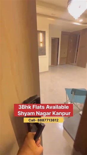 Kanpur Homes on Instagram: "3 BHK+ study, 3 bath, kitchen fully furnished flats in shyam nagar, kanpur covered area- 1510 sq ft super buildup area- 1788 sq ft Semi furnished will include~ 👉🏻Modular kitchen equipped with chimney and stove and all premium innotech baskets with acrylic finish and quality hardware 👉🏻Wardrobes in all 3 bedrooms 👉🏻Pelmet for AC and curtains 👉🏻TV units in any 2 space of the flat 👉🏻Godrej smart lock with 5 in one mode 👉🏻CCTV security in complete building 👉�