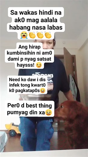331K views · 2.4K reactions | Sa wakas hindi na ak0 mag aalala habang nasa labasAng hirap kumbinsihin ni am0 dami p nyag satsat haysss! Need ko daw i dis infek tong kwart0 k0 pagkatap0sPer0 d best thing pumyag din xa #ThankYouLord | Half Filipina Half Ambisyosa | Facebook