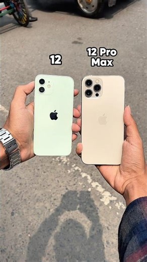 iPhone 12 Vs iPhone 12 Pro Max || Camera Zoom Test! #shorts