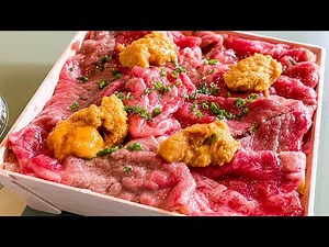 Japanese BENTO BOX Wagyu beef and Urchin