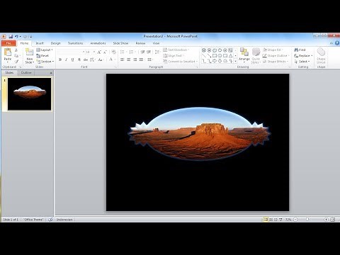 Tutorial powerpoint 2010 |Cara Memasukan Gambar Ke Dalam Shape di PowerPoint