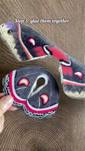 3 Easy Steps to Make a Giant Cecropia Moth 🦋✨ #papercraft #moths