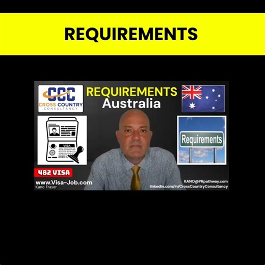 Australian Visas. ▶ Explaining the basics on different visa options and requirements for Australia. 1️⃣ Different NATIONALITIES will have different visa requirements. 2️⃣ Different OCCUPATIONS will have different visa requirements. 3️⃣ Different AGES will have different visa options. . List of available jobs: www.CrossCountryConsultancy.com . Other visa tips: https://www.tiktok.com/@prpathway . If you have questions, send me this: 1️⃣ Name 2️⃣ Age 3️⃣ Nationality 4️⃣ Occupation 5️⃣ Years of expe