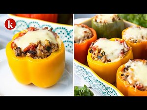 Delicious Ground Turkey Stuffed Bell Peppers with Rice Recipe