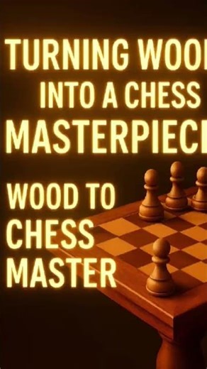 🔥 “Turning Wood Into a Chess Masterpiece ♟️”😱#shorts #chess #design #diy