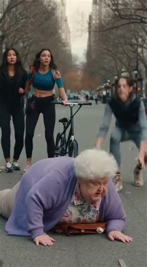 Small Bird Attacks Elderly Woman