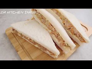 Tuna Mayo Sandwich | quick and easy tuna sandwich recipe