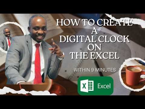 Create a Digital (Running) Clock in Excel Using VBA & Conditional Formatting